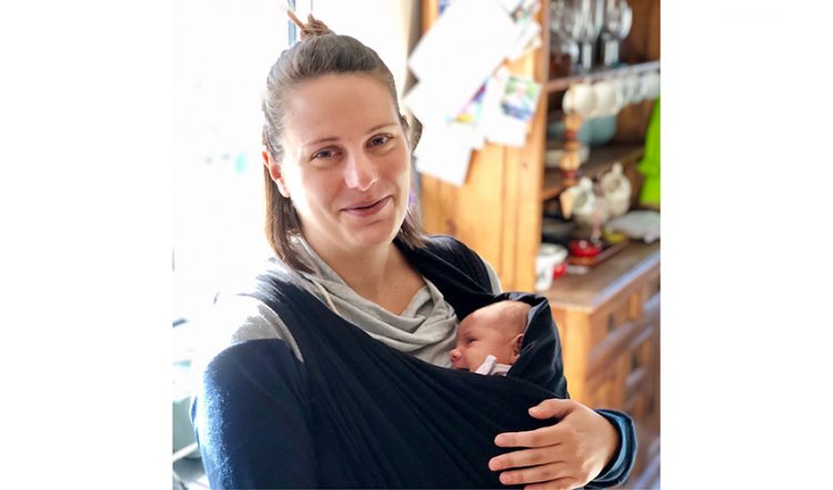 Caroline Sutcliffe and baby Esther Harriet